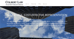 Desktop Screenshot of colbertfirm.com