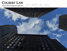 Tablet Screenshot of colbertfirm.com